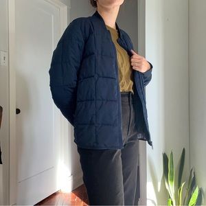 Frank & Oak women’s skyline jacket in navy, size S